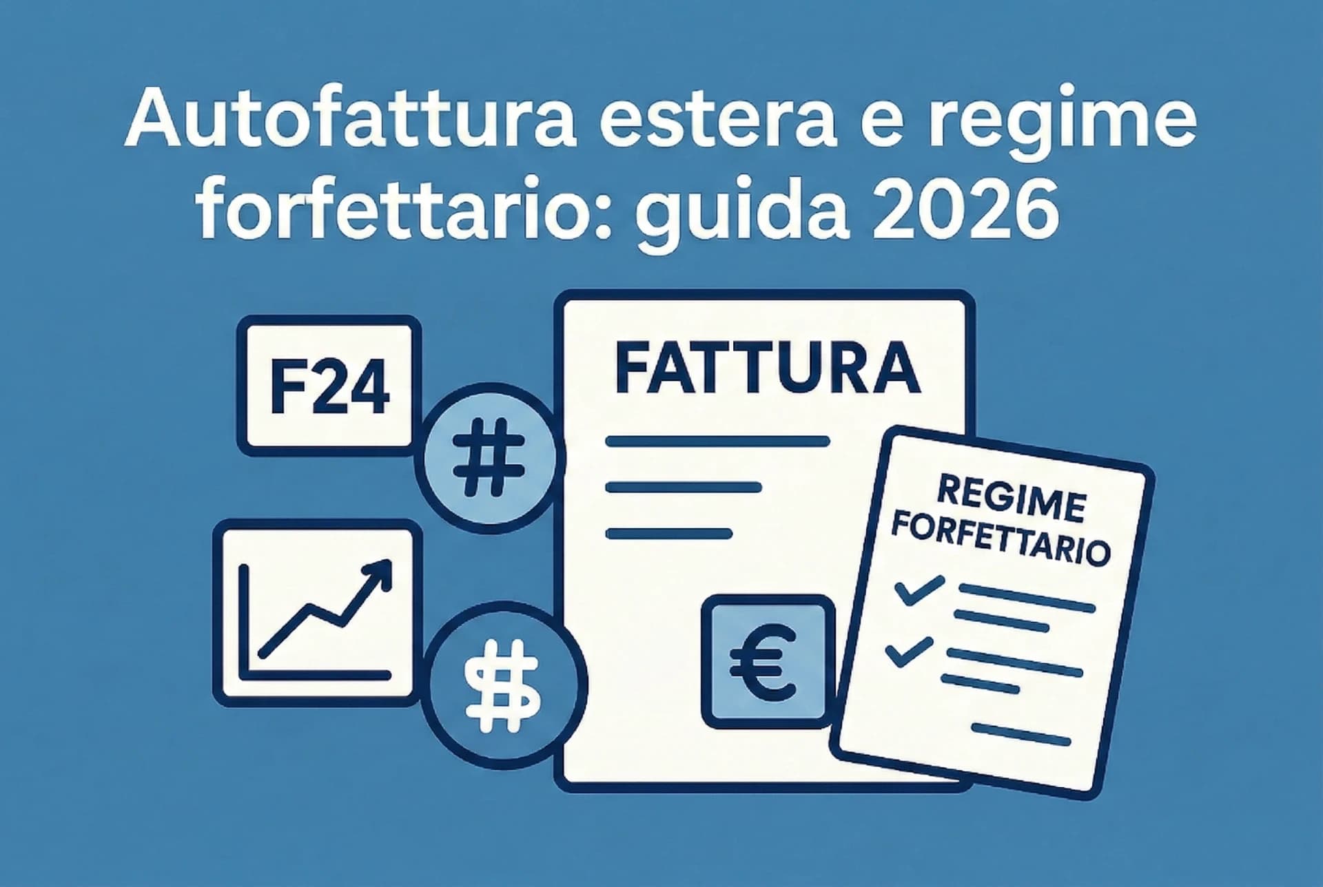 Schema illustrativo autofattura estera per regime forfettario