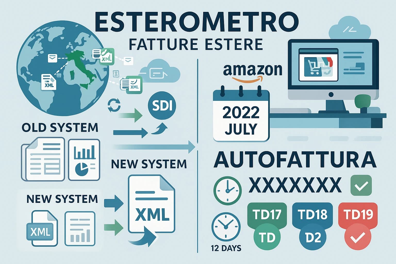 Gestione esterometro e autofatture per fatture estere